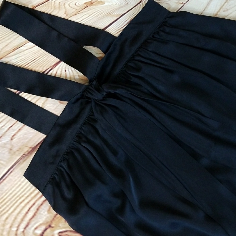 KATY RODRIGUEZ Silk Maxi Dress Black - Picture 3 of 8